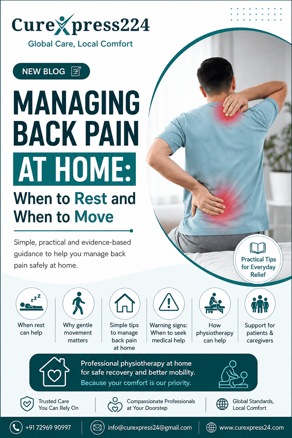 Managing Back Pain at Home: When to Rest and When to Move